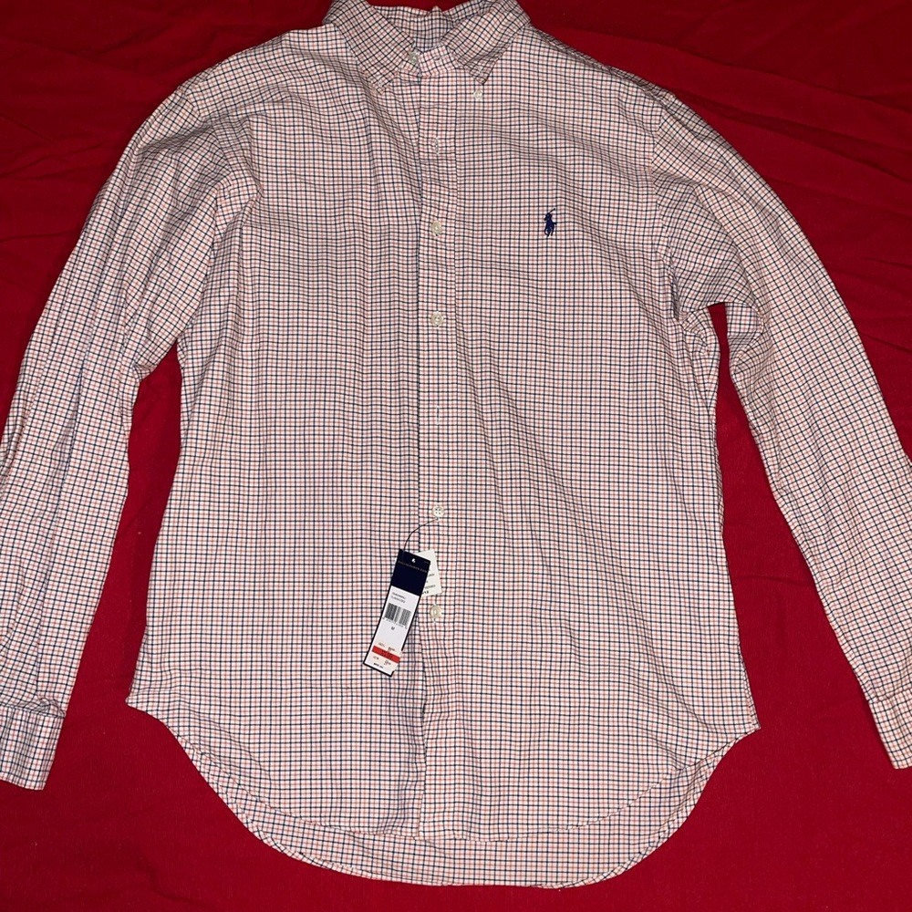 Men’s Ralph Lauren Plaid Button Down Shirt.